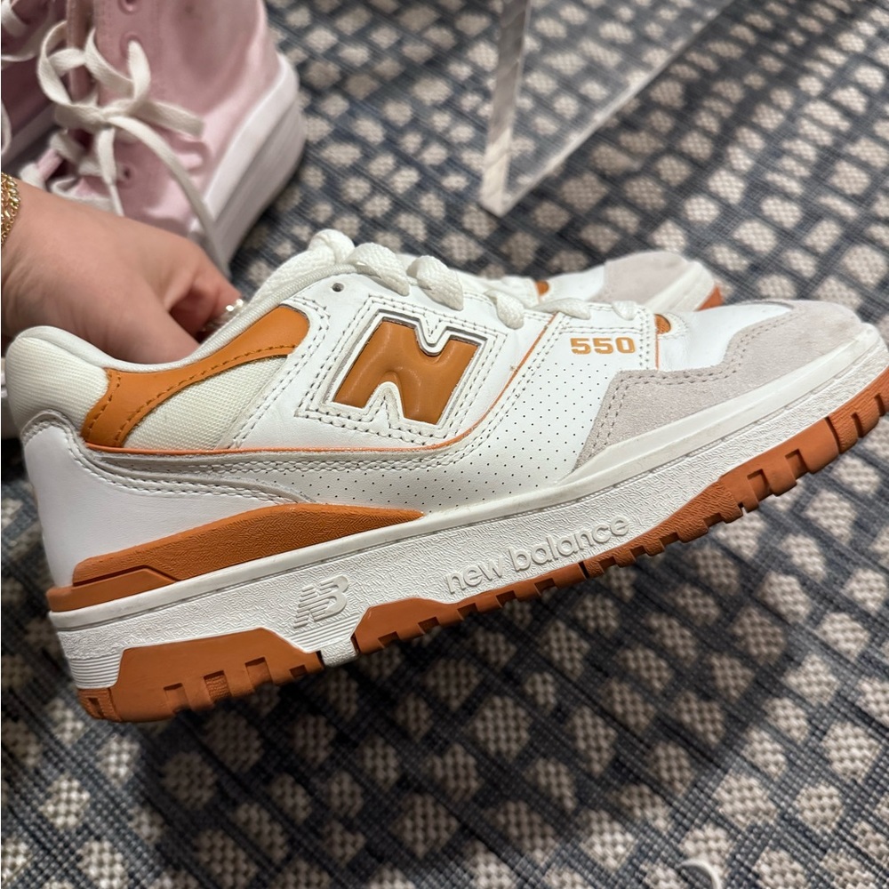New Balance 550s in Burnt Orange